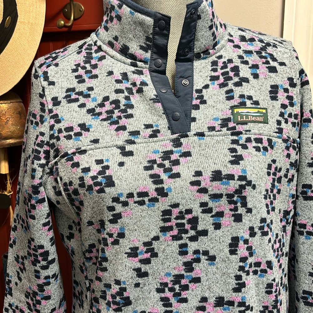 LLBean 3/4 snap pullover